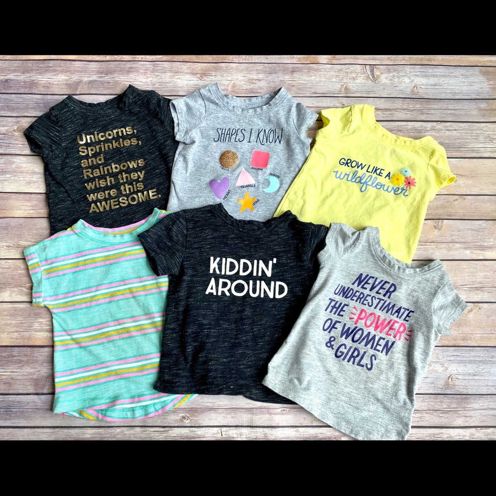 Cat & Jack baby girl t-shirts 18 months